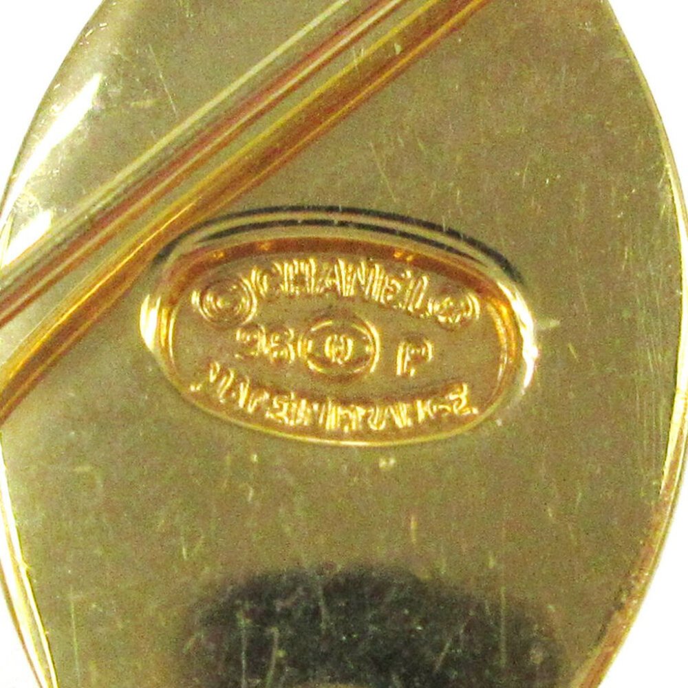 AUTH CHANEL CC Logos Turnlock Motif Brooch Pin Corsage Gold-Tone 96P Vintage - Picture 3 of 4